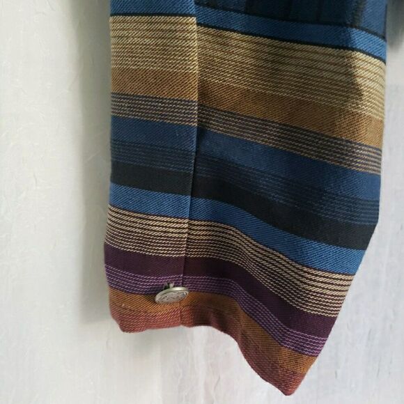 NWT VTG Circle T Marilyn Lenox Blue El Rancho Cropped Shirt Western Rodeo Size M - Picture 4 of 10